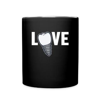 Love Dental Laboratory Dental Laboratory Dental Technician - Full Colour Mug - black - Front