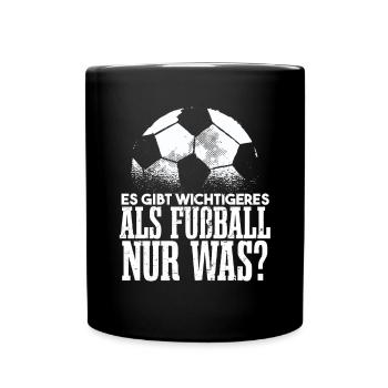 Fußballer Sprüche Lustig - Tasse einfarbig - Schwarz - Vorne