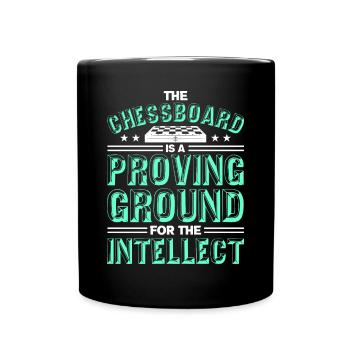 Chess Chess piece King Pawn Dream - Full Colour Mug - black - Front