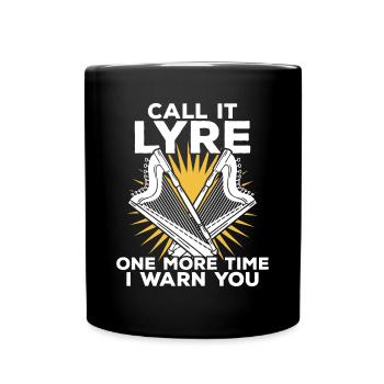 Joueurs de harpe Haprs - Mug uni - noir - Devant