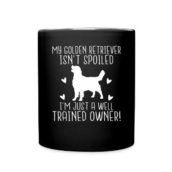 Golden Retriever Gifts - Full Colour Mug - black - Front