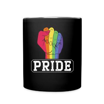 Droits des homosexuels Mois de la fierté arc-en-ciel LGBTQ Gay Pride - Mug uni - noir - Devant