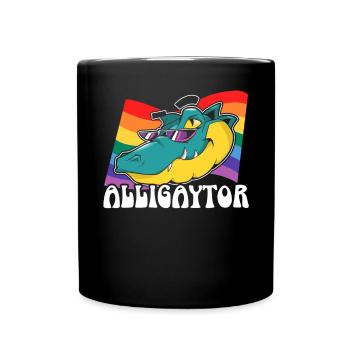 Gay Rights Rainbow Pride Month LGBTQ Gay Pride - Full Colour Mug - black - Front