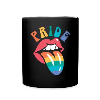 Droits des homosexuels Mois de la fierté arc-en-ciel LGBTQ Gay Pride - Mug uni - noir - Devant