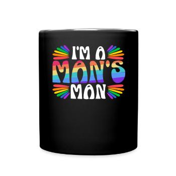 Gay Rights Rainbow Pride Month LGBTQ Gay Pride - Full Colour Mug - black - Front