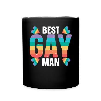 Droits des homosexuels Mois de la fierté arc-en-ciel LGBTQ Gay Pride - Mug uni - noir - Devant