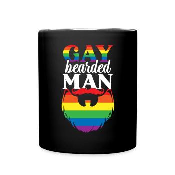 Droits des homosexuels Mois de la fierté arc-en-ciel LGBTQ Gay Pride - Mug uni - noir - Devant