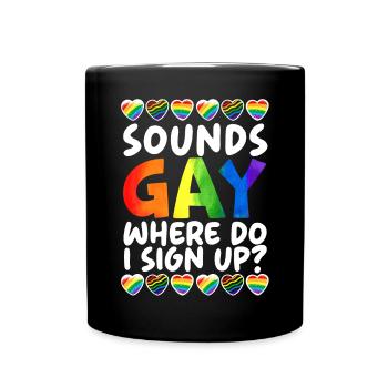 Gay Rights Rainbow Pride Month LGBTQ Gay Pride - Tasse einfarbig - Schwarz - Vorne