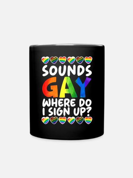 Gay Rights Rainbow Pride Month LGBTQ Gay Pride - Tasse einfarbig - Schwarz