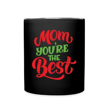 Mom Mom Mother's Day - Mother's Day Design - Full Colour Mug - black - Front