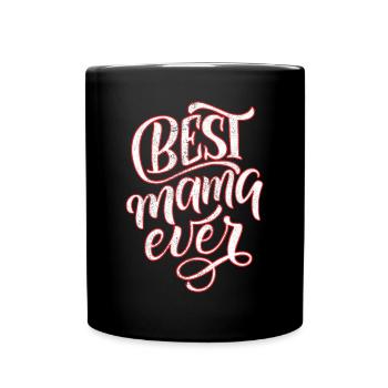 Mom Mom Mother's Day - Mother's Day Design - Full Colour Mug - black - Front