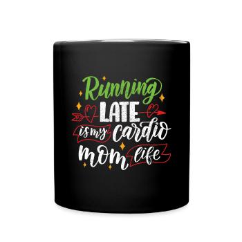 Mom Mom Mother's Day - Mother's Day Design - Full Colour Mug - black - Front
