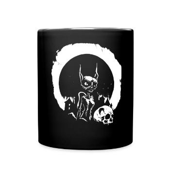 Dark Art Occult Horror Alien Halloween Grindcore - Full Colour Mug - black - Front