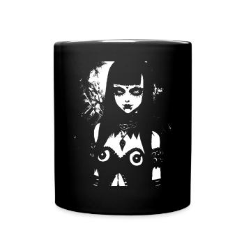 Dark Art Occulte Gothique Batcave Girl Post Punk Bat - Mug uni - noir - Devant