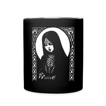 Dunkle Kunst Okkulte Gothic Batcave Mädchen Post Punk Fledermaus - Tasse einfarbig - Schwarz - Vorne
