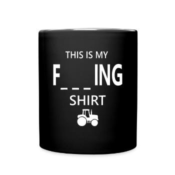 Funny Farmer Gifts Men Women This Is My Farming - Full Colour Mug - black - Front