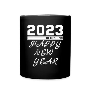 Bonjour 2023 Bonne année 2023 31st décembre 20232 - Mug uni - noir - Devant