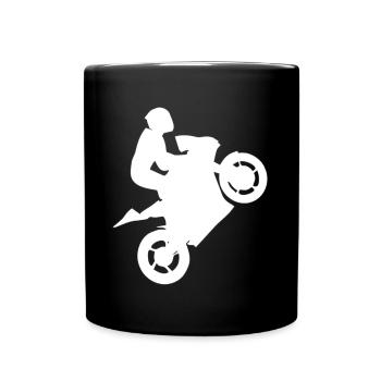 Motocross Motorbike Riding Stunt Cascade Gift - Full Colour Mug - black - Front