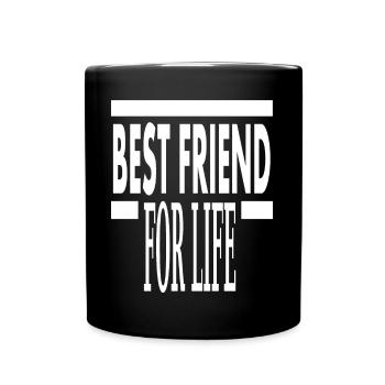 bester Freund Beste Freunde Kumpel Geschenkidee - Tasse einfarbig - Schwarz - Vorne