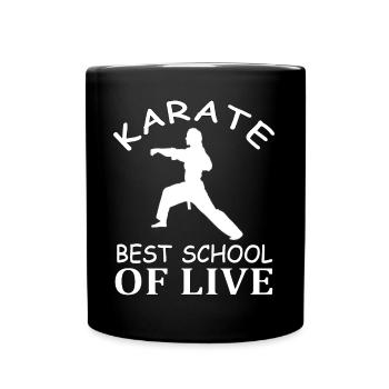 Karate trainieren Karate-Trainer Kampf Geschenk - Tasse einfarbig - Schwarz - Vorne