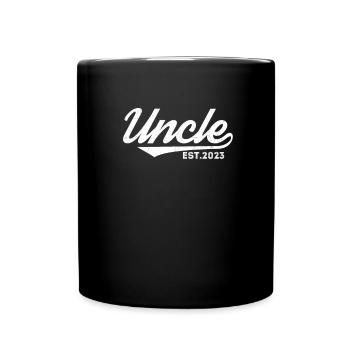 Schwangerschaft Onkel - Tasse einfarbig - Schwarz - Vorne