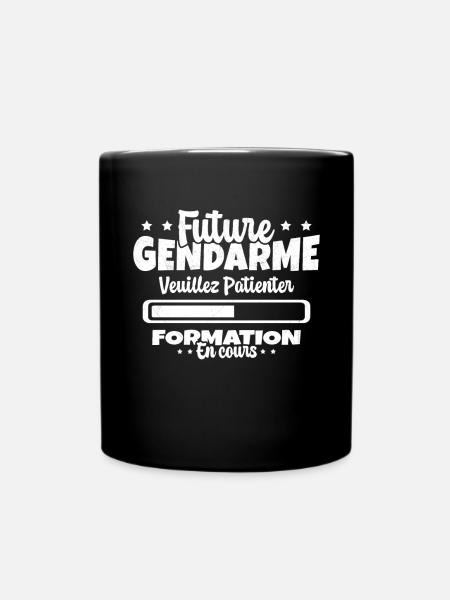 Future Gendarme Formation en Cours Humour - Mug uni - noir