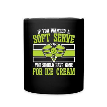 Conception de pickleball - Mug uni - noir - Devant