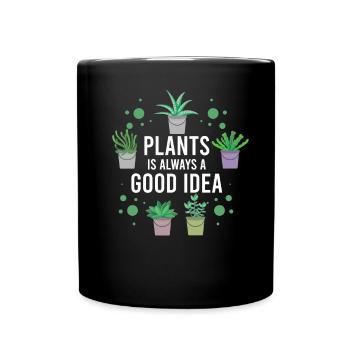 Nous plante toujours une bonne idée - Mug uni - noir - Devant