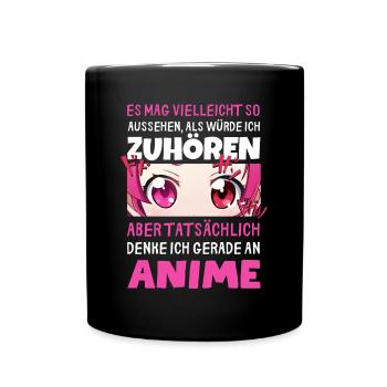Sarkastisches Kawaii Statement für Manga-Liebhaber - Tasse einfarbig - Schwarz - Vorne
