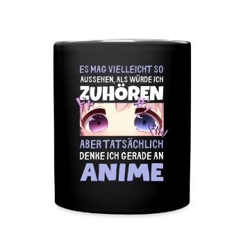 Sarkastisches Kawaii Statement für Manga-Liebhaber - Tasse einfarbig - Schwarz - Vorne