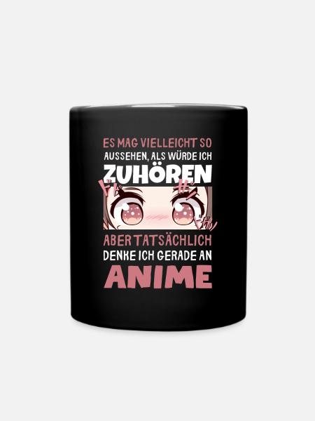 Sarkastisches Kawaii Statement für Manga-Liebhaber - Tasse einfarbig - Schwarz