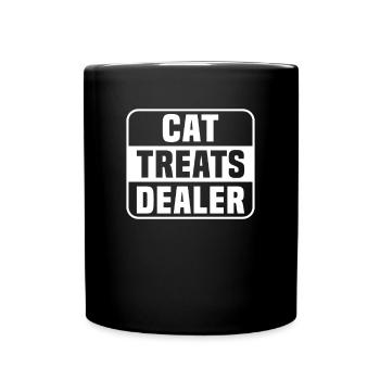 Concessionnaire de friandises pour chats - Mug uni - noir - Devant