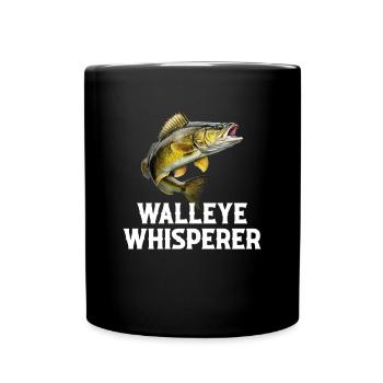 walleye whisperer, Fishing - Full Colour Mug - black - Front