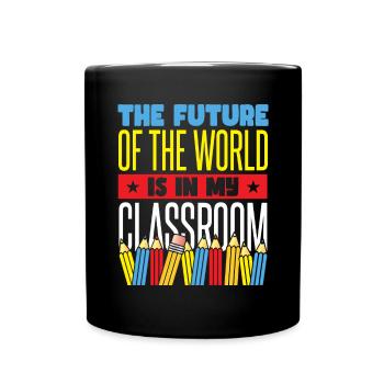 Citation de l’école Enseignant de retour à l’école - Mug uni - noir - Devant