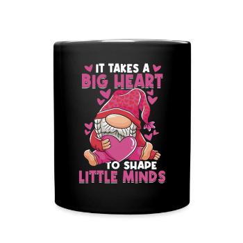 Mignon Professeur Coeur - Mug uni - noir - Devant