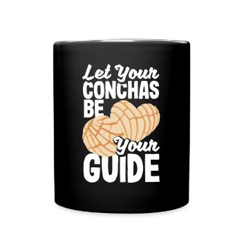 Conchas Design pour un amateur de cuisine mexicaine avec - Mug uni - noir - Devant