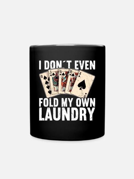 Poker - Tasse einfarbig - Schwarz