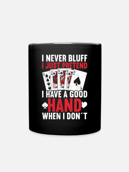 Poker - Full Colour Mug - black