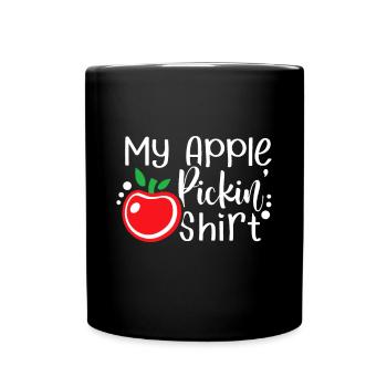 Apple Picking Design Apple Picker Fall Fruit Lover - Full Colour Mug - black - Front