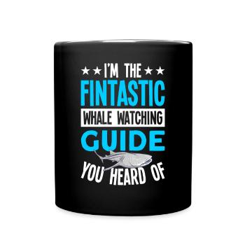 Whale Watching Whale Watching Orca Blue Whale - Full Colour Mug - black - Front