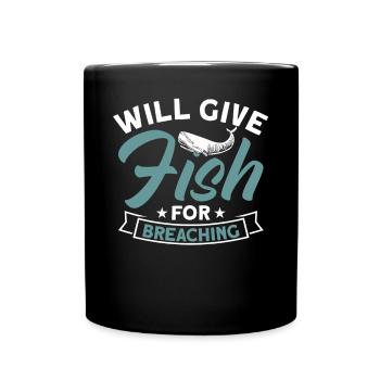 Whale Watching Whale Watching Orca Blue Whale - Full Colour Mug - black - Front