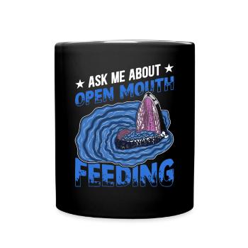 Whale Watching Whale Watching Orca Blue Whale - Full Colour Mug - black - Front