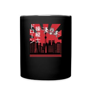 Drone pilote Drone Quadcopter Drones japonais - Mug uni - noir - Devant