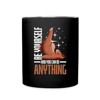 Yoga, Meditation, Chakra, Namaste, Geschenkidee - Tasse einfarbig - Schwarz - Vorne