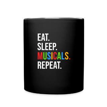 Theatre Quote Funny Actor Musical Theatre - Full Colour Mug - black - Front