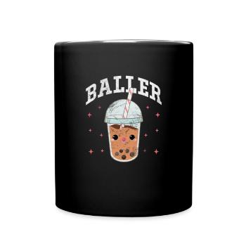 Bubble Tea Boba Tea Kawaii Cadeau - Mug uni - noir - Devant