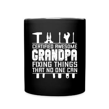 Rentner Sprüche & Geschenke Ruhestand - Tasse einfarbig - Schwarz - Vorne