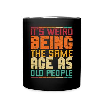 Rentner Sprüche & Geschenke Ruhestand - Tasse einfarbig - Schwarz - Vorne