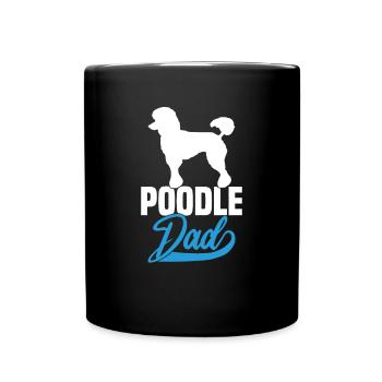 Poodle Dad - Tasse einfarbig - Schwarz - Vorne