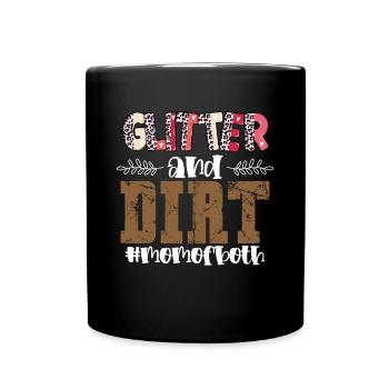 Paillettes et saleté - Mug uni - noir - Devant
